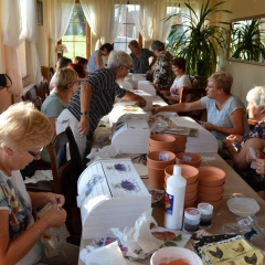 Warsztaty decoupage w ramach projektu Lokalnej Grupy Działania Dunajec-Biała