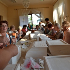 Warsztaty decoupage w ramach projektu Lokalnej Grupy Działania Dunajec-Biała