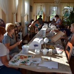 Warsztaty decoupage w ramach projektu Lokalnej Grupy Działania Dunajec-Biała