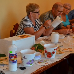 Warsztaty decoupage w ramach projektu Lokalnej Grupy Działania Dunajec-Biała